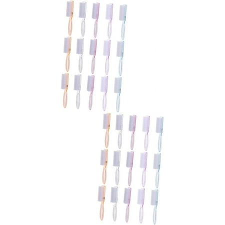 

30 Pcs long handle nail brush handle grip nail brush manicure brush nail scrub brushes for cleaning sink scrubber nail scrubber cleaning scrubber toenail cleaning cleaner pedicure