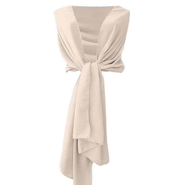 beige dress maxi Asymmetric Scarf-Detail Maxi Dress in Ivory - 4