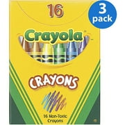 Crayola 16-Count Tuck Box Classic Color Crayons, 3 pack