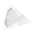 thumbnail image 4 of Riousery Clear Crystal Pyramid Quartz Stone Carving Figurine Home Decoration Furnishing Article Exquisite Paperweight Gift for Good Luck 1.57 inches / 40 mm, 4 of 9