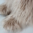 thumbnail image 5 of Gegefur Women's Furry Fluffy Boot Faux Fur Long Snow Boot Knee High Boots Warm Comfortable Outdoor Flat Shoes, 5 of 6