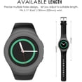 thumbnail image 5 of KOMI Watch Band Compatible with Samsung Gear S2, Soft Silicone Replacement Sport Band fit Gear S2 (SM-R720 / SM-R730 ONLY) Smart Watch, NOT FIT S2 Classic (SM-R732 & SM-R735), Black, 5 of 8