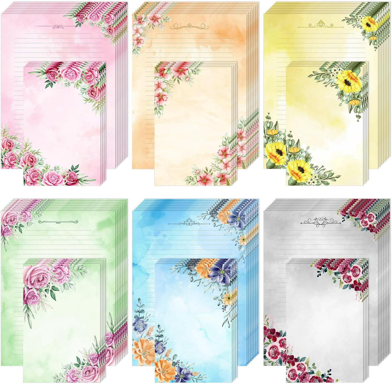 miduoduo-- Stationery Writing Paper with Envelopes, 48 Letter Writing Paper with 24 Envelopes, Cute Stationary Set for Writing Letters, Stationary Paper, Writing Paper Stationary, Letter Set