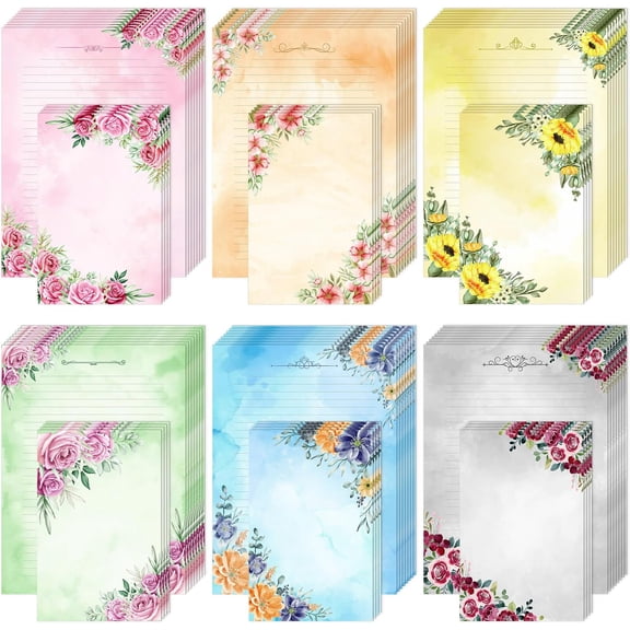 WYSHOP- Stationery Writing Paper Set with Envelopes, 7.4" x 5.5"