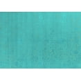 thumbnail image 1 of Ahgly Company Machine Washable Indoor Rectangle Oriental Turquoise Blue Industrial Area Rugs, 3' x 5', 1 of 4