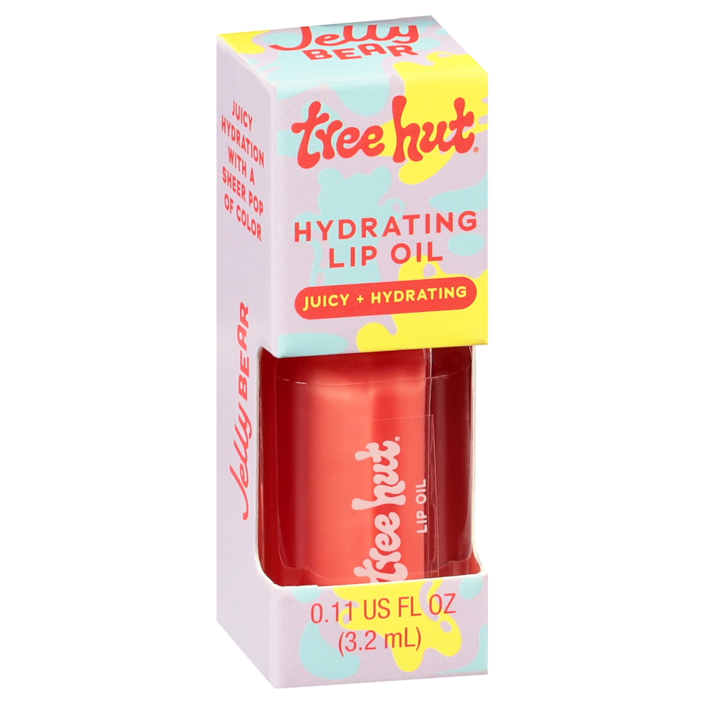 Tree Hut Jelly Bear Hydrating Lip Oil, Sheer Tint with High Shine, 0.16 fl oz