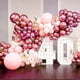 thumbnail image 3 of Kit de arco de guirnalda de globos rosa metalizado, paquete de 100, globos de látex para fiesta de 18/12/10/5 pulgadas, globos de confeti de diferentes tamaños, globos cromados para cumpleaños, 3 of 4