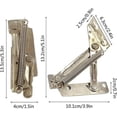 thumbnail image 3 of Charnière à Ressort, 2 Pcs Healwe Charnière de Porte à Ressort, Charnières avec Ressort, 3 of 5