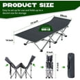 Slsy Folding Camping Cot, 28" Wide Folding Cot Heavy Duty Portable Sleeping Cot for Adults with