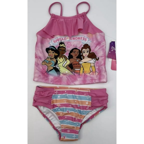 Disney Princess Girls 2-Piece Swimsuit Set Size 6X