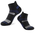 thumbnail image 1 of Xiao Hua 10 pares de calcetines invisibles para mujer y hombre, de corte bajo, tobilleros, antideslizantes, deportivos, para correr, informales, novedosos, negros, 1 of 2