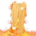 thumbnail image 2 of FAIWAD Women's Warm Joggers Fleece Lined Pants Cute Graphic Elastic Waist Sweatpants with Drawstring (Medium, Yellow2), 2 of 7