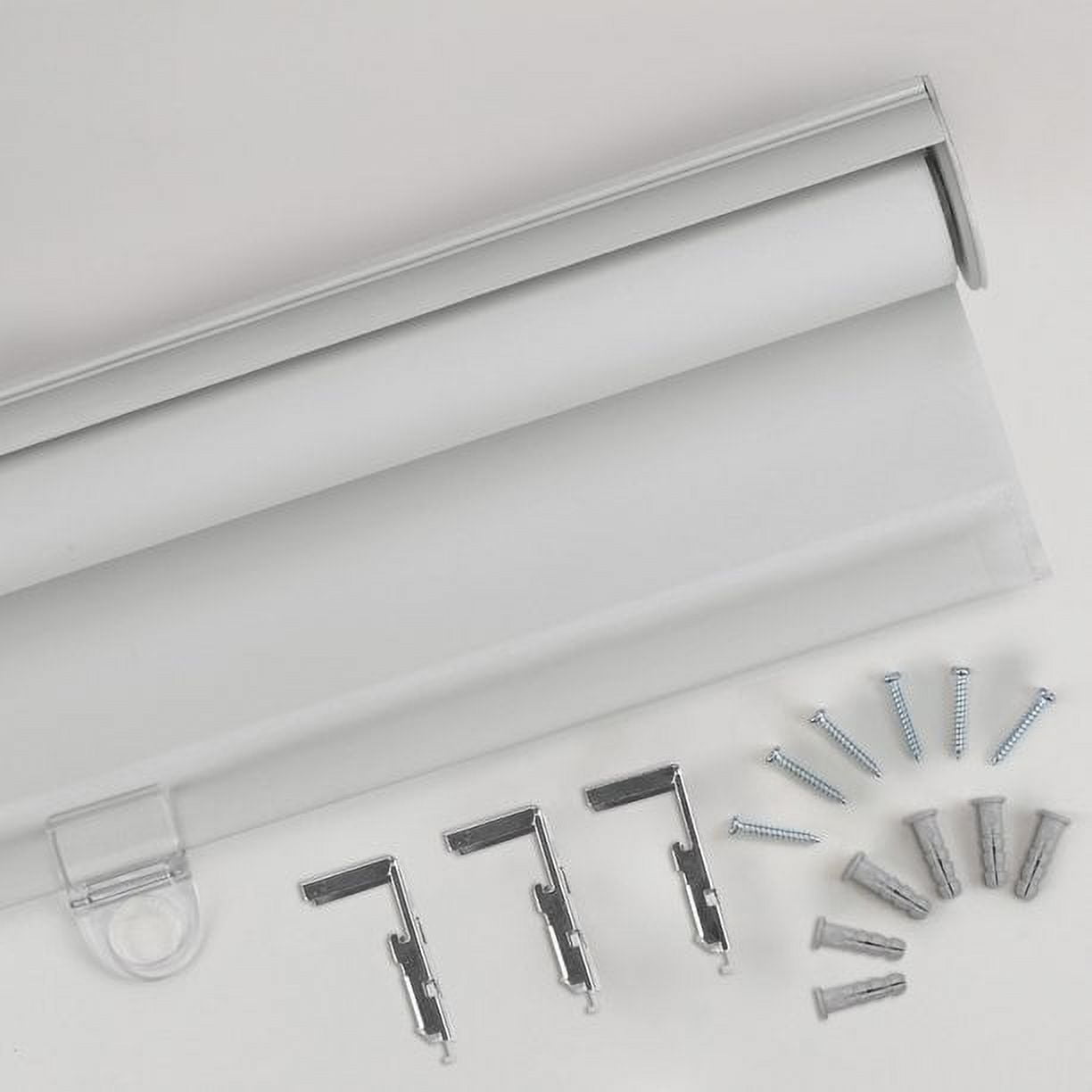 Mainstays Light Filtering Slow Release Roller Shade 46×72", Grey