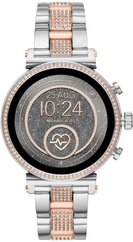 Faciliteter forudsætning Ruddy Michael Kors - Access Sofie Heart Rate Smartwatch 41mm Stainless Steel -  Rose and Silver Stainless Steel - Walmart.com