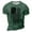 Army Green, variant on Men's Independence Day T-Shirt Trendy USA Flag Retro Pullover Top Soft Lightweight Short Sleeve Round Neck Casual Shirt Black XXXL