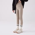 thumbnail image 2 of XASZHN Pantalon de Yoga Décontracté Taille Haute pour Filles Café 110, 2 of 4