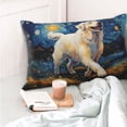 thumbnail image 4 of Pofeuu Vintage Starry Sky Labrador Print Polyester Microfiber Plush Pillowcases, Super Soft and Cozy Pillow Case Covers with Envelop Closure（Pillow core not included）-20"x30", 4 of 6