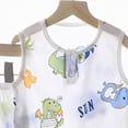 thumbnail image 4 of Godom Boys 2 Piece Cotton Short Sleeve T-Shirt Shorts Set 6 12 18 Months 2T 3T 4T 5T Cute Cartoon Soft Fabric Casual Summer Play Outfit,White, 4 of 4