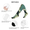 thumbnail image 5 of Lsque Bull Charging Through Waves Pattern Sport Compression Socks for Men & Women 15-20 mmHg Knee High Nurse Pregnant Running Medical and Travel Athletic, 5 of 6