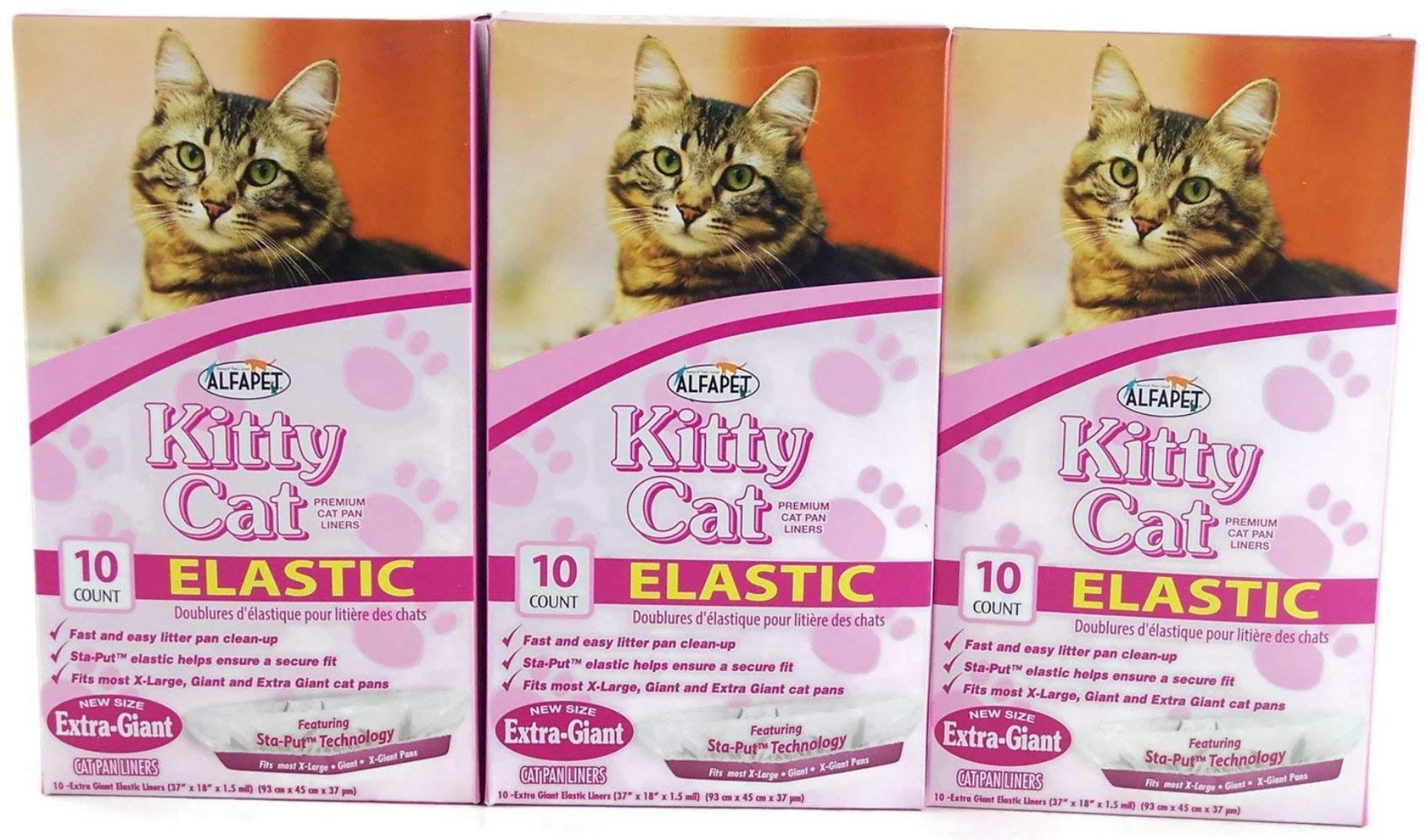 Kitty Cat Extragiant Elastic Staput Litter Box Liners 10 Per Box (3