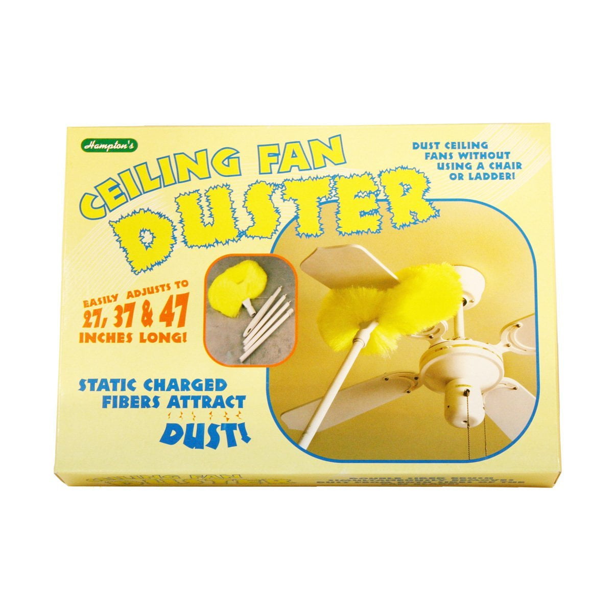 Removable And Washable Microfiber Ceiling And Fan Duster