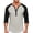 Gray, variant on Men's Henry Shirt Fashion Color Block 3/4 Sleeve T-Shirt Big and Tall Casual Button Lightweight Tee Shirt Soft Tops(Wine,Medium)