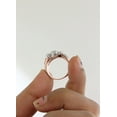 thumbnail image 5 of Halo Jewelers 14k Rose Gold 1 1/3 Cttw Round Cut Natural White Diamond Ladies Cluster Engagement Ring for Women wedding Birthday (Diamond Color: H-I, Clarity: I1-I2, 1.33Cttw) Ring Size-10, 5 of 6