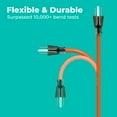 thumbnail image 3 of KMC Outdoor Extension Cord, 25-Foot, 16/3, Weatherproof Vinyl Jacket, Orange, 3 of 8