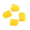 thumbnail image 2 of 4pcs Yellow Plastic Universal Tire Valve Stem Cap Cover for Motorcycle Bike Auto Car, 2 of 4