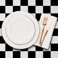 thumbnail image 3 of Oval Tablecloth Black And White Checkered Tablecloth, Modern Plaid Oval Tablecloth, Checkered Tablecloth, Indoor/Outdoor Waterproof Wrinkle Free Durable Gingham Tablecloth For Oval Tables 60 X 84 In, 3 of 6