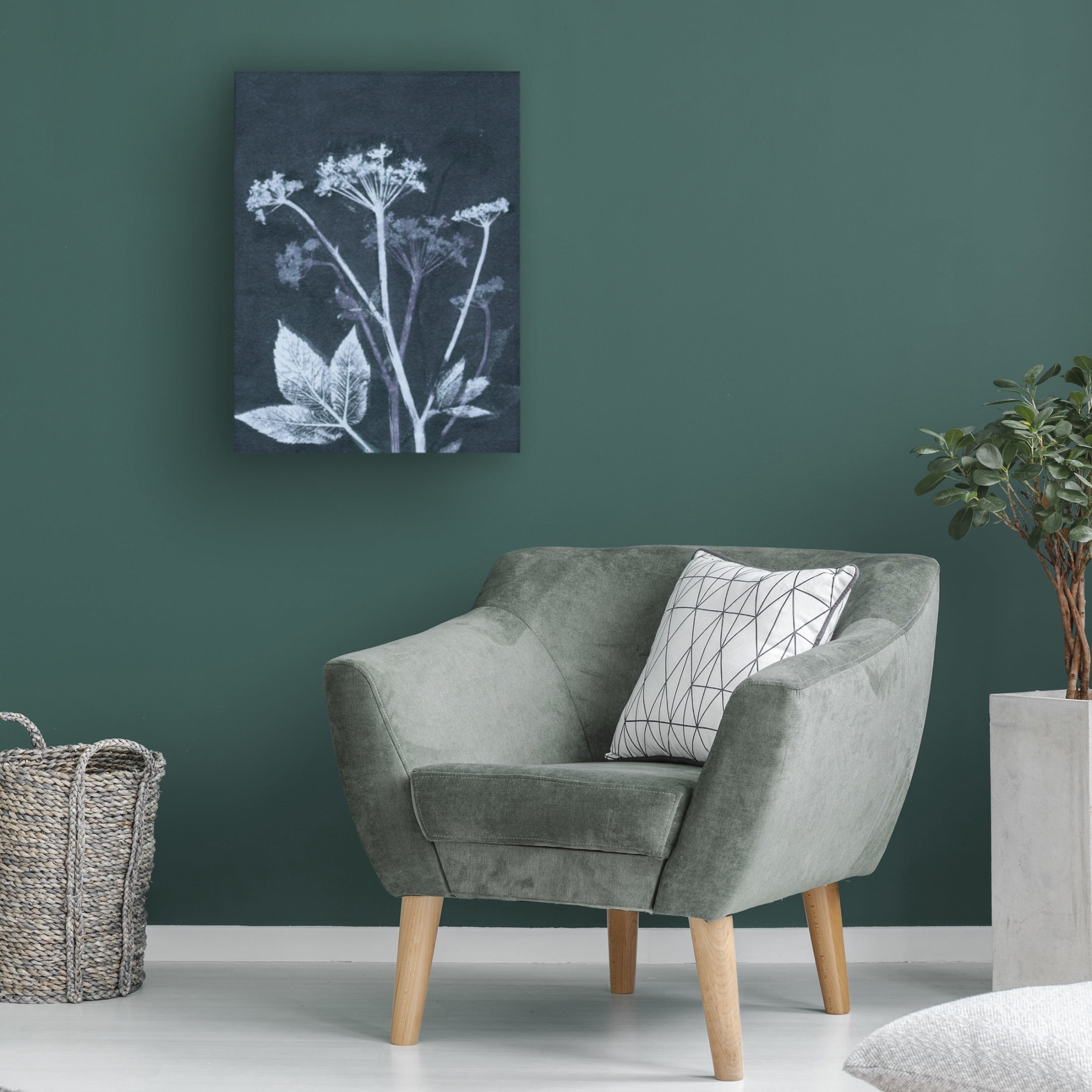 Canvas Wall Art - Pernille Folcarelli 'Ground Elder' Wall Art for Living Room, Bedroom, or Office Décor by Trademark Fine Art - 35 x 47 Inches