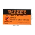 thumbnail image 2 of WORGEOUS 100pcs Bad Parking Warning Cards Paper Bad Parking Cards Learn to Park Label, 2 of 8