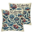 thumbnail image 2 of Ulloord  Independence Day Pillow Cover Red Blue Patriotic Flower Hat Throw Pillow Case 4th of July America Freedom Cushion Cover for Memorial Day Home Office Sofa Couch, 2 of 6