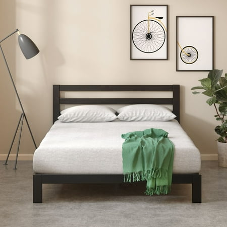 Zinus Arnav 36 Metal Platform Bed With Headboard Queen Com Zinus Arnav 36 Metal Platform Bed With, Zinus Modern Studio Black Queen Platform Bed