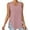 B45 Pink Womens Tank Tops Clearance Under $5, variant on Cagogo Ladies Tank Tops Under $5 Sleeveless Workout Yoga Basic Cami Blouses Loose Fitting Eyelet Embroidery V Neck Side Split Tees Clothes Mother's Day Gifts