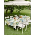 thumbnail image 3 of Outdoor Tablecloth with Umbrella Hole and Zipper, Watercolor Forest Colorful Rectangle Table Cloth 52x70 Inch Waterproof Tablecloth, Abstract Art Modern Trees Picnic Table Cover for Patio Camping, 3 of 7