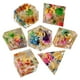 thumbnail image 1 of 7x Juego De Dados Poliédricos Juego De Dados Grabados Con Flores Transparentes Para Fiestas Sunnimix dados de juego, 1 of 8