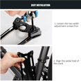 thumbnail image 3 of Sonducket Pedal Soporte de manivela Bicicleta Ajustable Aleación de aluminio Negro Fácil instalación Compacto Ligero Práctico Conveniente Ciclismo, 3 of 6