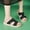 Black, variant on 2026 Summer Hot Diamond Sponge Cake Bottom External Slippers For Women Non Slip Casual Coolers