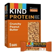 KIND Protein Gluten Free Crunchy Peanut Butter Snack Bars, 1.76 oz, 5 Count