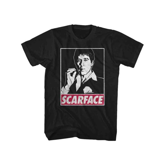 Scarface Obey Tony Black Adult T-Shirt Tee