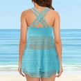 thumbnail image 4 of Conjunto de tankini con tiras en la espalda con estampado conservador para mujer Trajes de baño de dos piezas Traje de baño OAVQHLG3B Store lin121212, 4 of 4