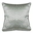 thumbnail image 2 of SAFAVIEH Raelyn 18" x 18" Solid Metallic Plush Pillow, Light Grey, 2 of 4