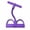 Purple, variant on Multifunction Pedal Resistance Band, Yoga Sports Crunches Elastic Pull Rope with Handles, Home Exercise Equipment for Legs, Arms, Core Training