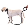 thumbnail image 1 of Correa redonda reflectante multicolor, correa para perro, correa para perro, mango cómodo (negro) Afortunado Sencillez, 1 of 4