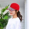thumbnail image 4 of LJNYFDC Rhinestone Baseball Cap Women s Baseball Cap Sparkling Rhinestones Wide Brim UV Proof Sun Protection Stylish Outdoor Hat, 4 of 7