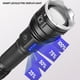 thumbnail image 2 of Naiovety XHP70 Linterna Recargable Brillo Potente Antorcha para exteriores Batería Modos telescópicos Lámpara de camping Caza Pesca Estufas de camping 1*21700Batería, 2 of 6