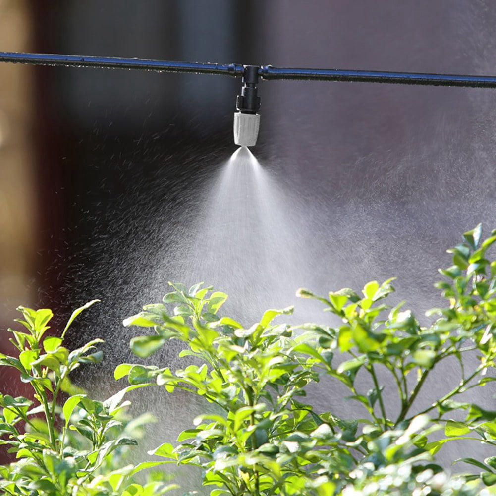 20PCS Fog Mist Nozzle Misting Cooling Yard Garden Water Spray Sprinkler Head Hot 