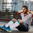 thumbnail image 2 of 7 Pairs Compression Socks for Men & Women 15-20 mmhg Graduated Athletic for Running Nurses Shin Splints Flight Travel, 2 of 7