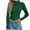 Green, variant on Lenpel Sweaters for Women Lightweight Mock Neck Long Sleeve Side Button Slim Ribbed Knit Tops Soft Casual Pullover Sweaters(White,X-Large)
